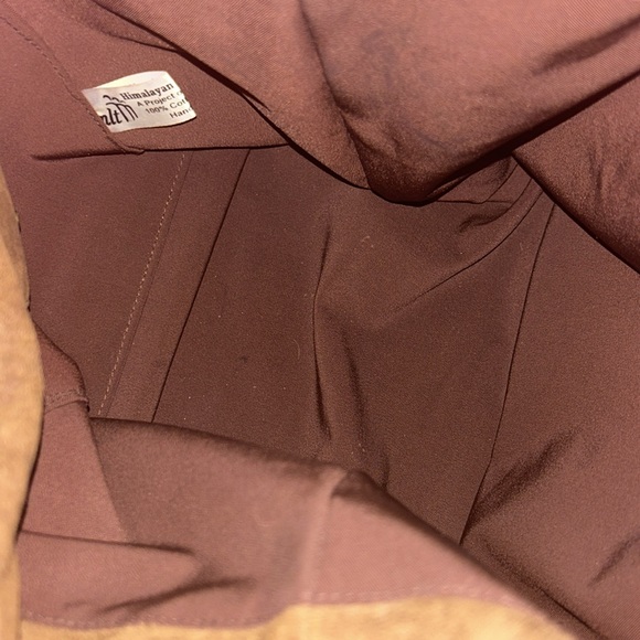 Handmade Himalayan Purse 100% Cotton & Suede Brown Orange Aztec Boho - Picture 9 of 13